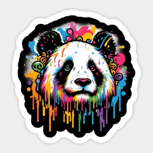 Giant Panda Colors Sticker